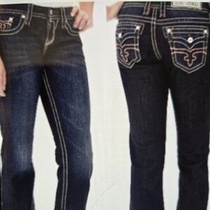 Rock Revival Alivia Easy Boot  Trendy Jean Size 28